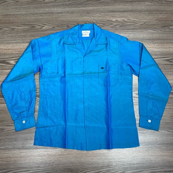 Countess Mara Shirts 95s Countess Mara Blue Silk Shirt M Poshmark